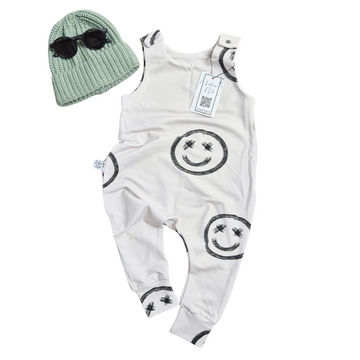 Painted Faces toddler dungarees by Lottie & Lysh