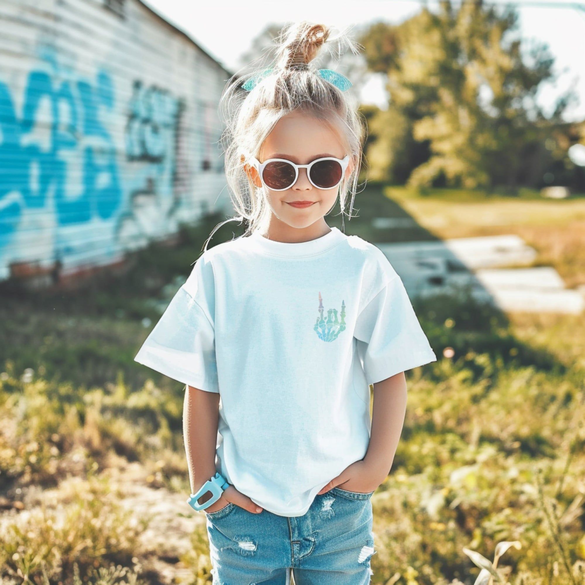 Somebody's Feral Child Slogan T-Shirt | Funky & Eco-Friendly Kidswear