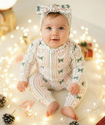 Candy Bows Christmas Romper