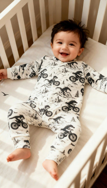 Off-Road Dragons Baby Romper