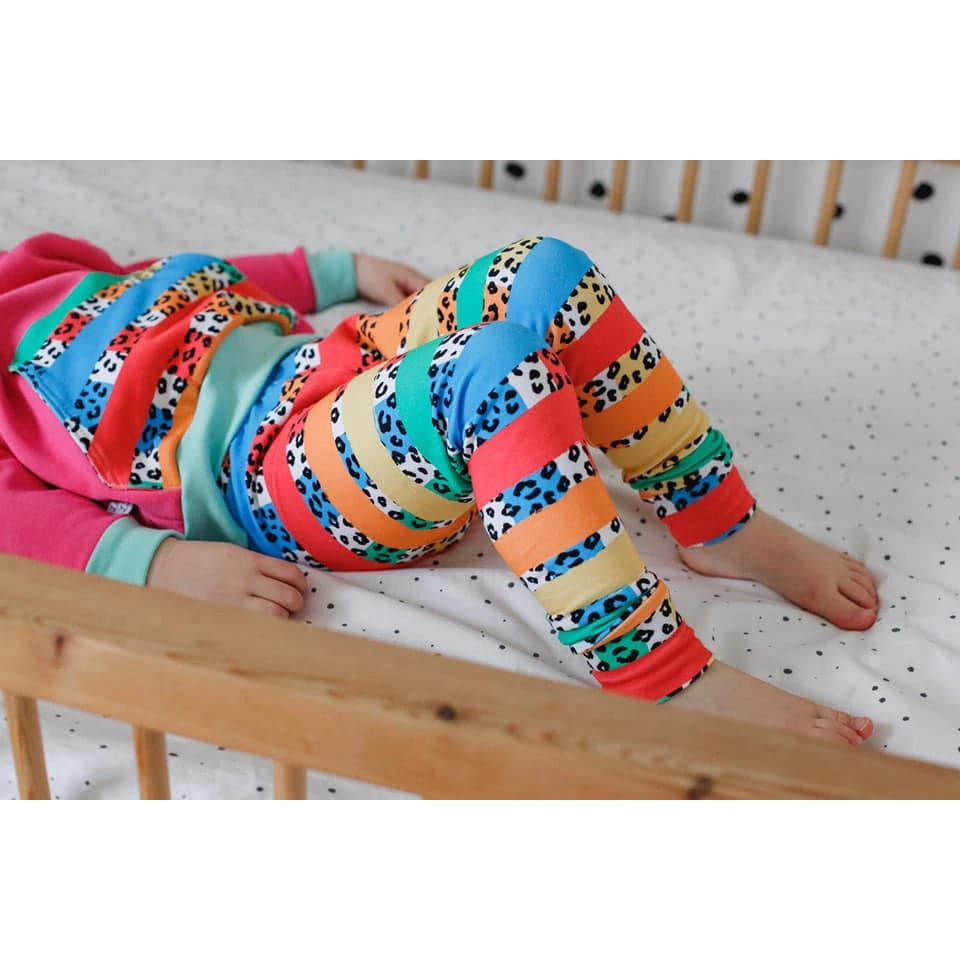 animal print rainbow kids clothing