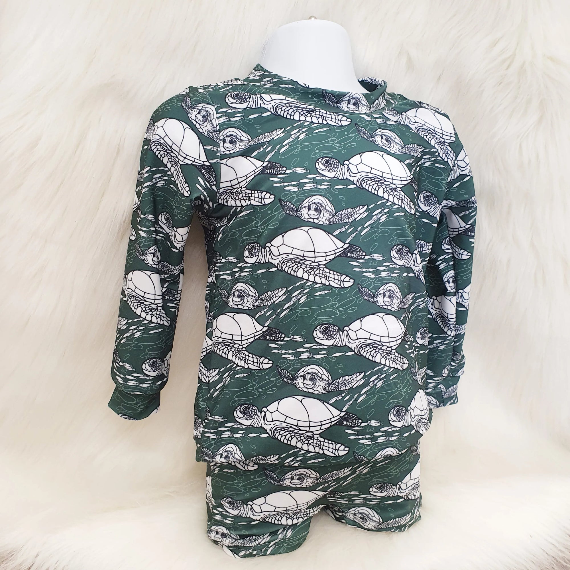 Turtles swimwear rash vest & swim shorts by Lottie & Lysh