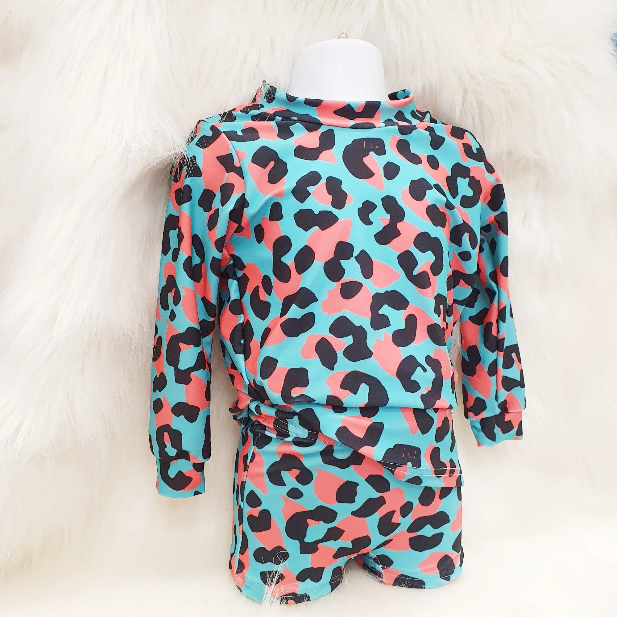 spf protection rash vest and shorts set. kids swimwear