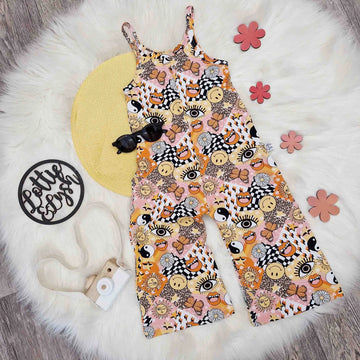 kids 70s style flared jumpsuit by Lottie & lysh