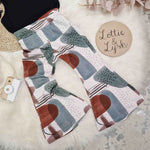 Toddler flares trousers handmade in the UK