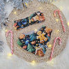 christmas gingerbread baby bandana bib with matching headband