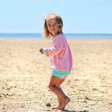 short kids shorts with coordinating sweatshirt