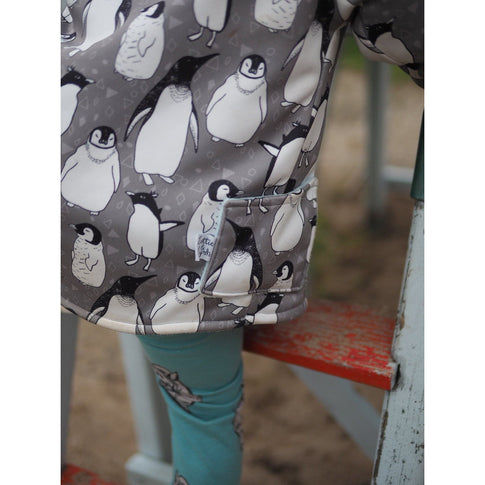 Kids Unisex Rain Jacket Penguins Lottie Lysh - Main Image