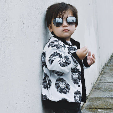 lottie & lysh Aztec lion reverisble bomber jacket