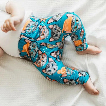 Cat print baby and toddler leggings