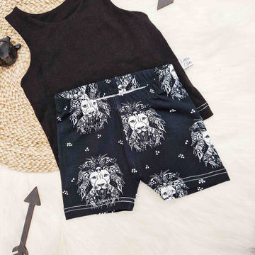 kids lion noir cycling shorts