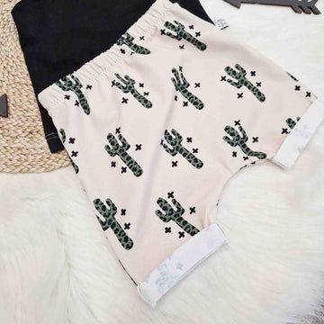 Lottie & Lysh leopard cacti harem shorts for babies and toddlers 0-10 years