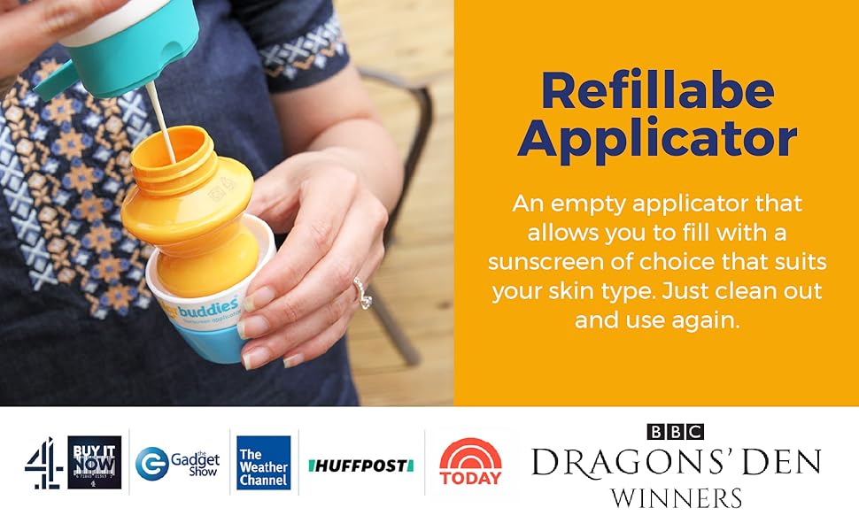 Solar Buddies Refillable Roll On Sponge