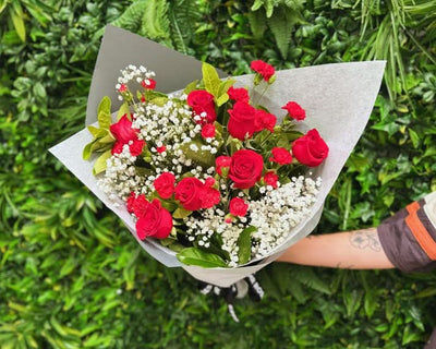 Crimson Rose Bouquet