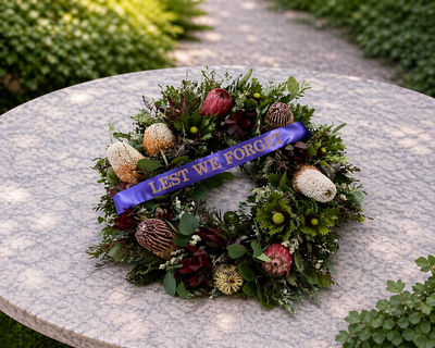 Anzac day wreath