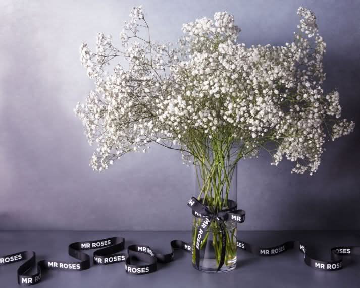 baby’s breath flower arrangement for same day delivery