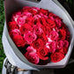 Pink & Red Big Rose Bouquet by Mr Roses