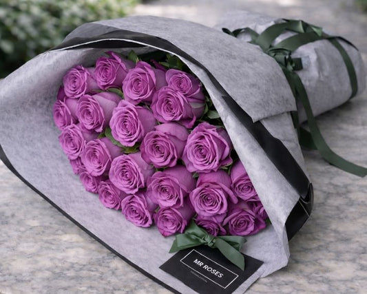 Purple Magnificent Rose Bouquet
