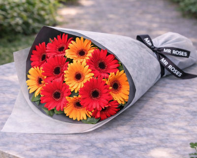 sunrise gerbera bouquet