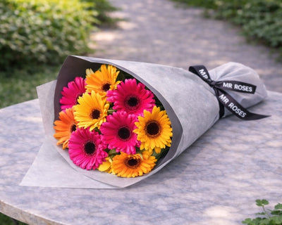 sunset gerbera bouquet