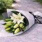 fragrant white lilies flower bouquet