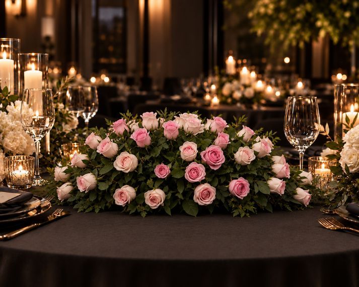 Pink Rose Centrepiece