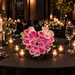 Pink Roses Love Heart