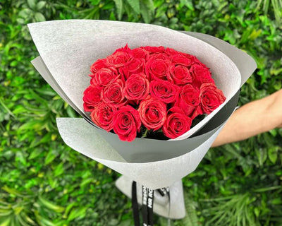 Glitter Red Rose Bouquet