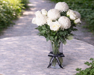 heavenly white delight flower arrangement 