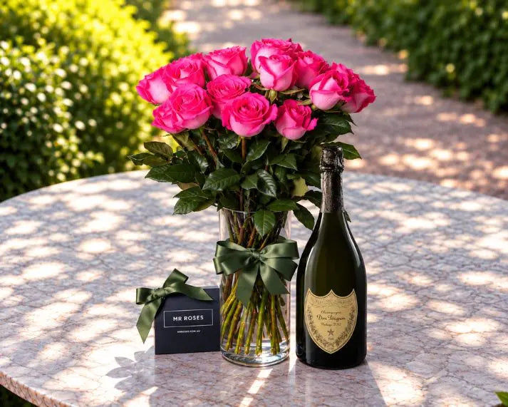 Pink Roses & Champagne