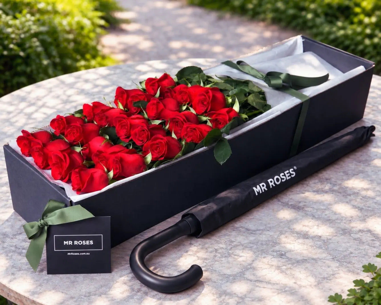 Red Roses & Umbrella