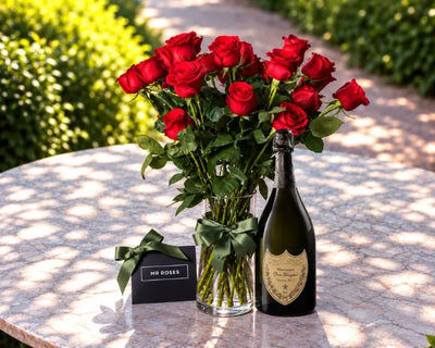 Long Stemmed Roses & Dom Pérignon