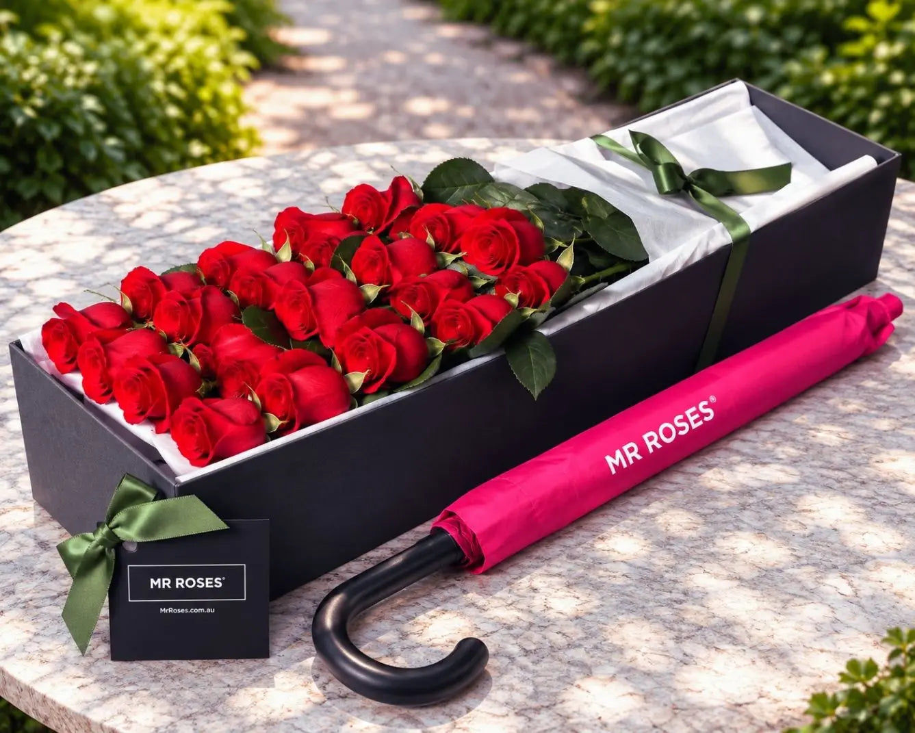 Red Roses & Umbrella