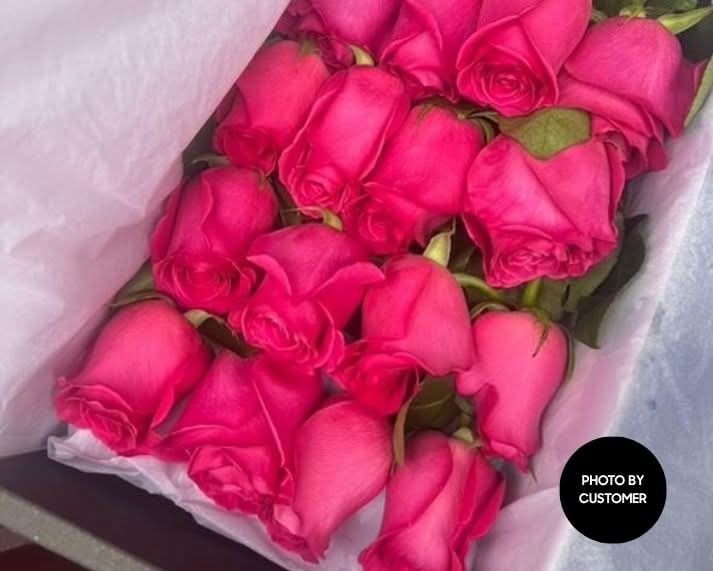mr roses pink long stemmed roses customer photo