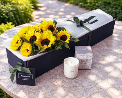 Sunflowers & Scented Candle