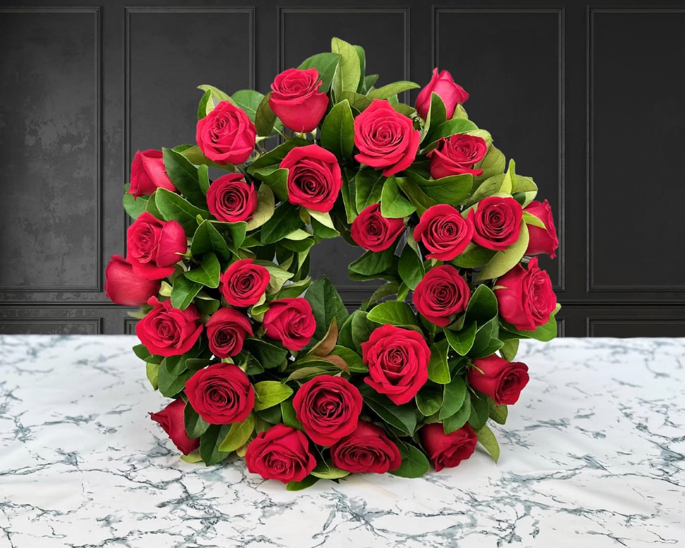 Red Rose Wreath