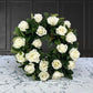 White Rose Wreath