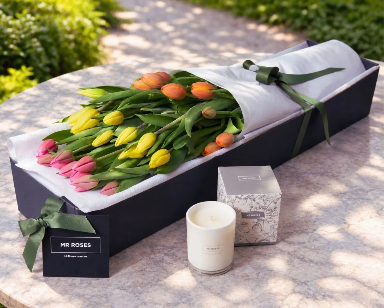 Tulips & Scented Candle