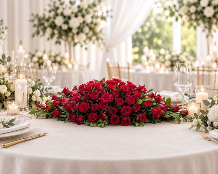 Red Rose Centrepiece