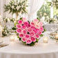 Pink Roses Love Heart