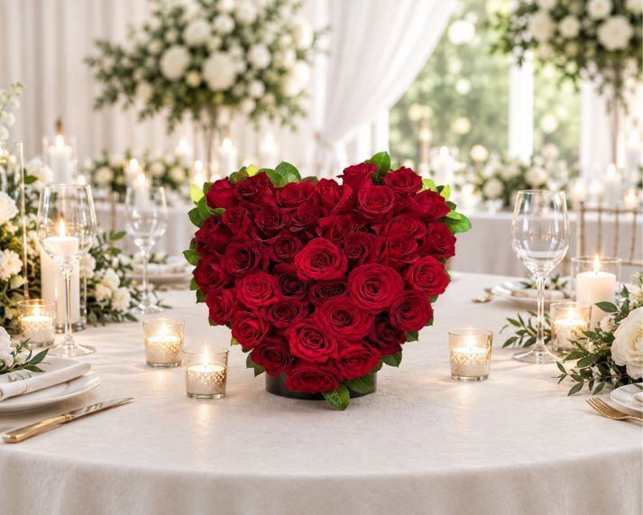Red Roses Love Heart