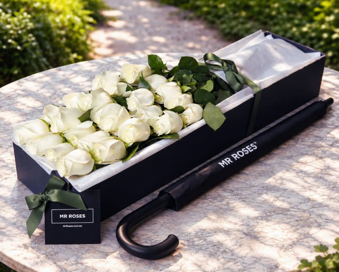 White Roses & Umbrella