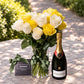 TAB Exclusive - 24 Long Stemmed Roses & Bollinger