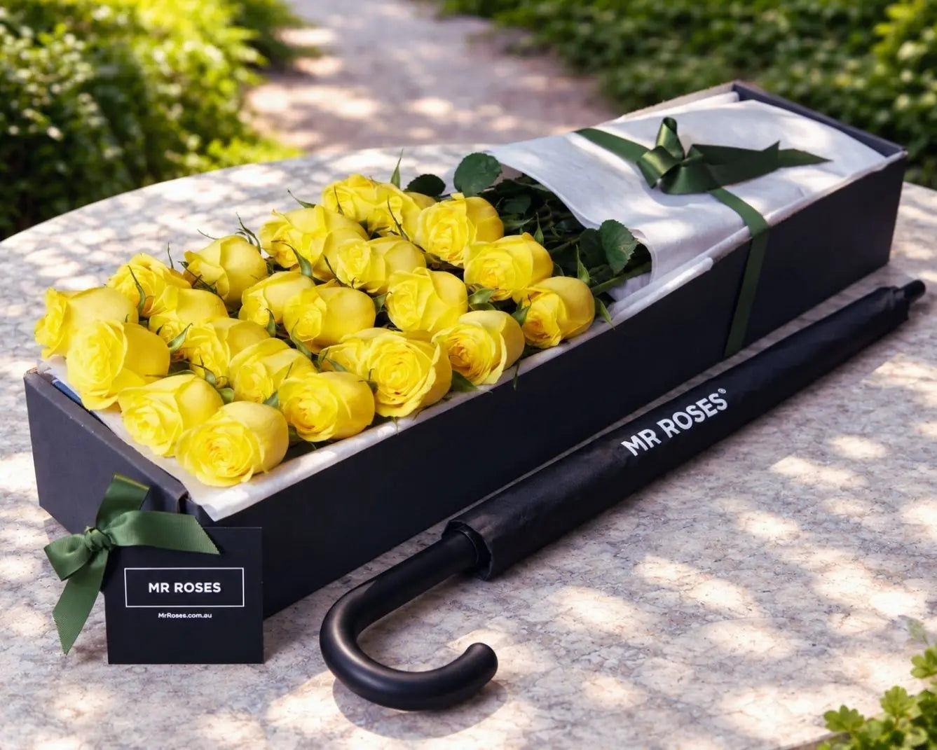 Yellow Roses & Umbrella