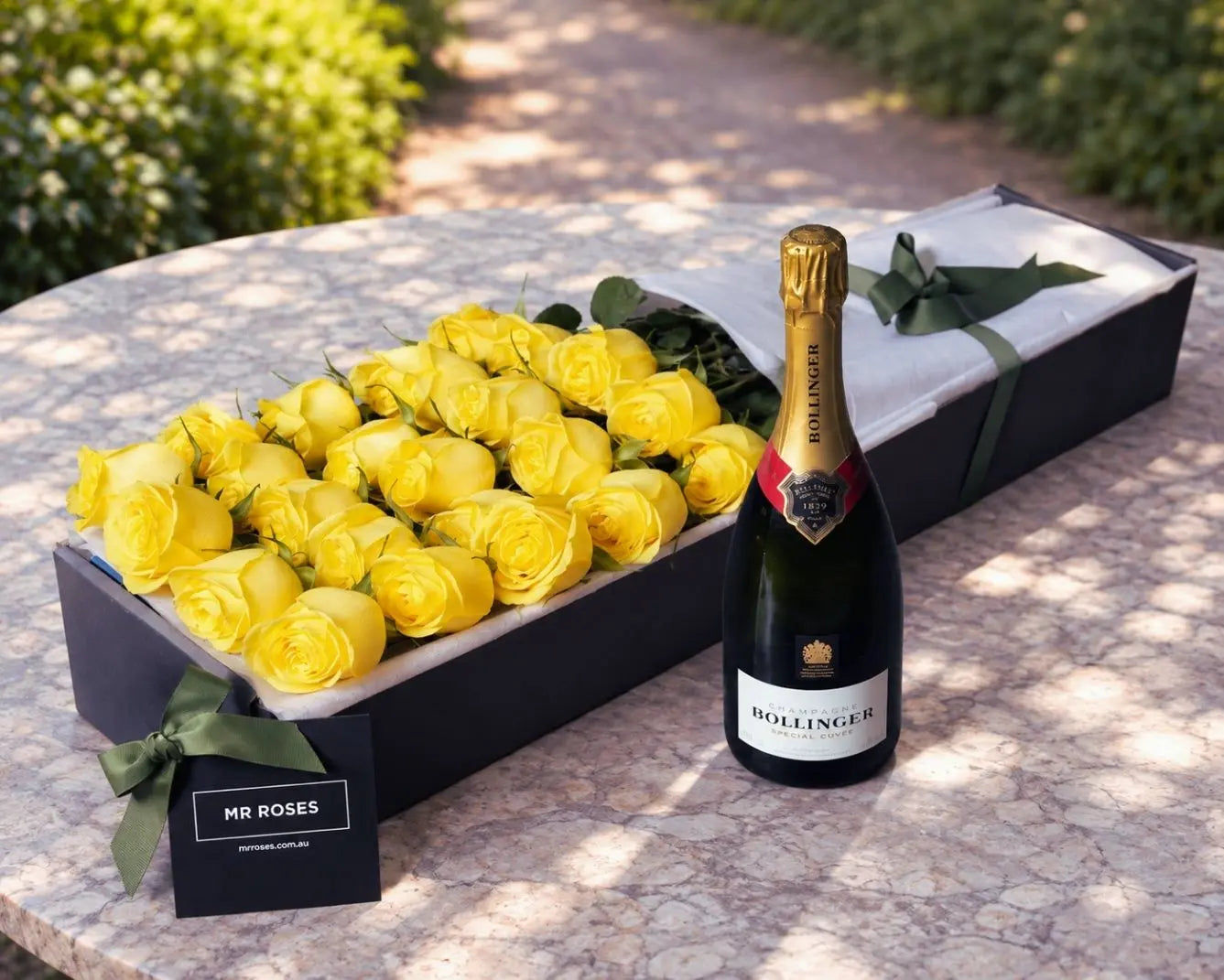 Yellow Roses & Champagne