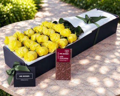 Yellow Roses & Chocolates