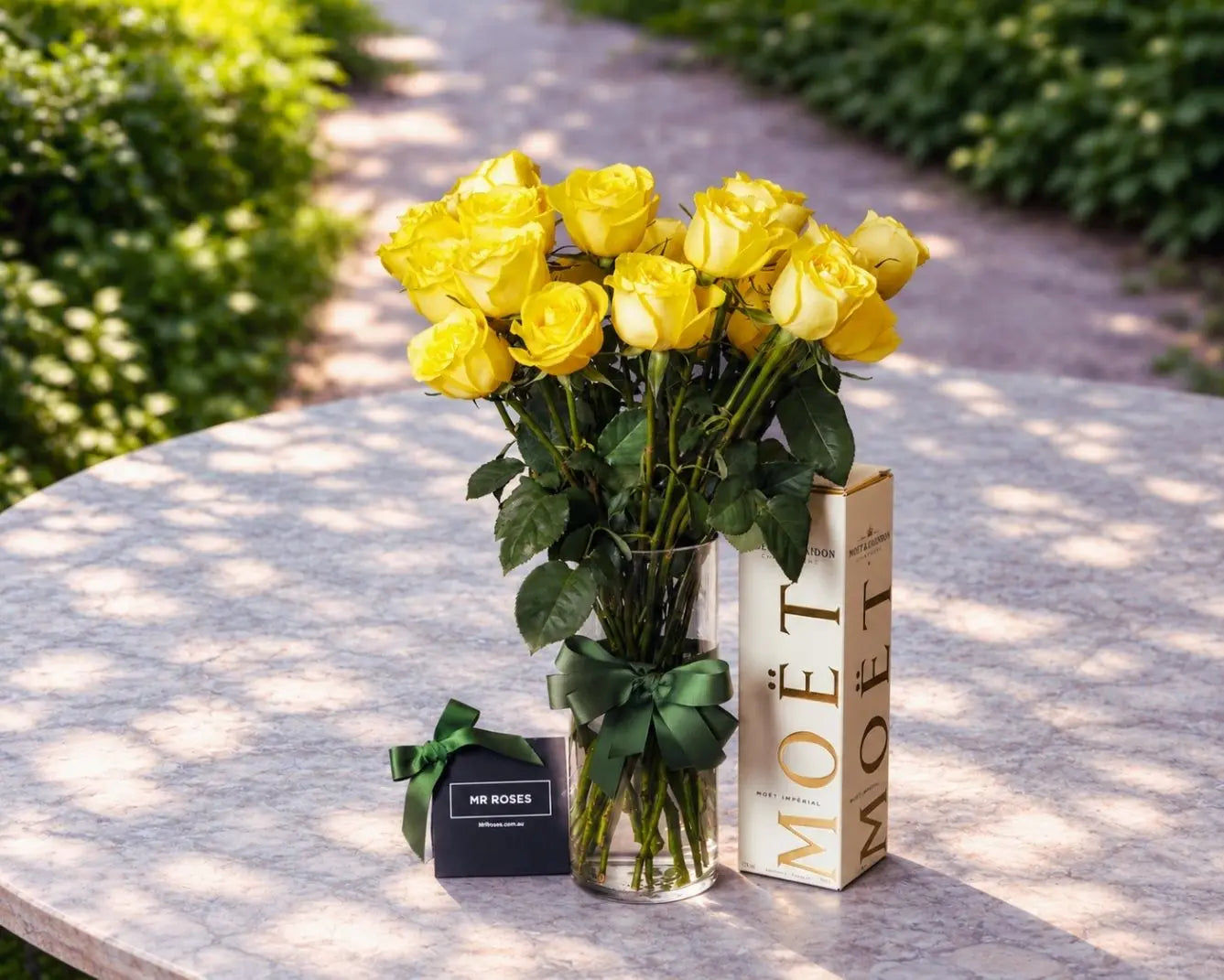 Yellow Roses & Champagne
