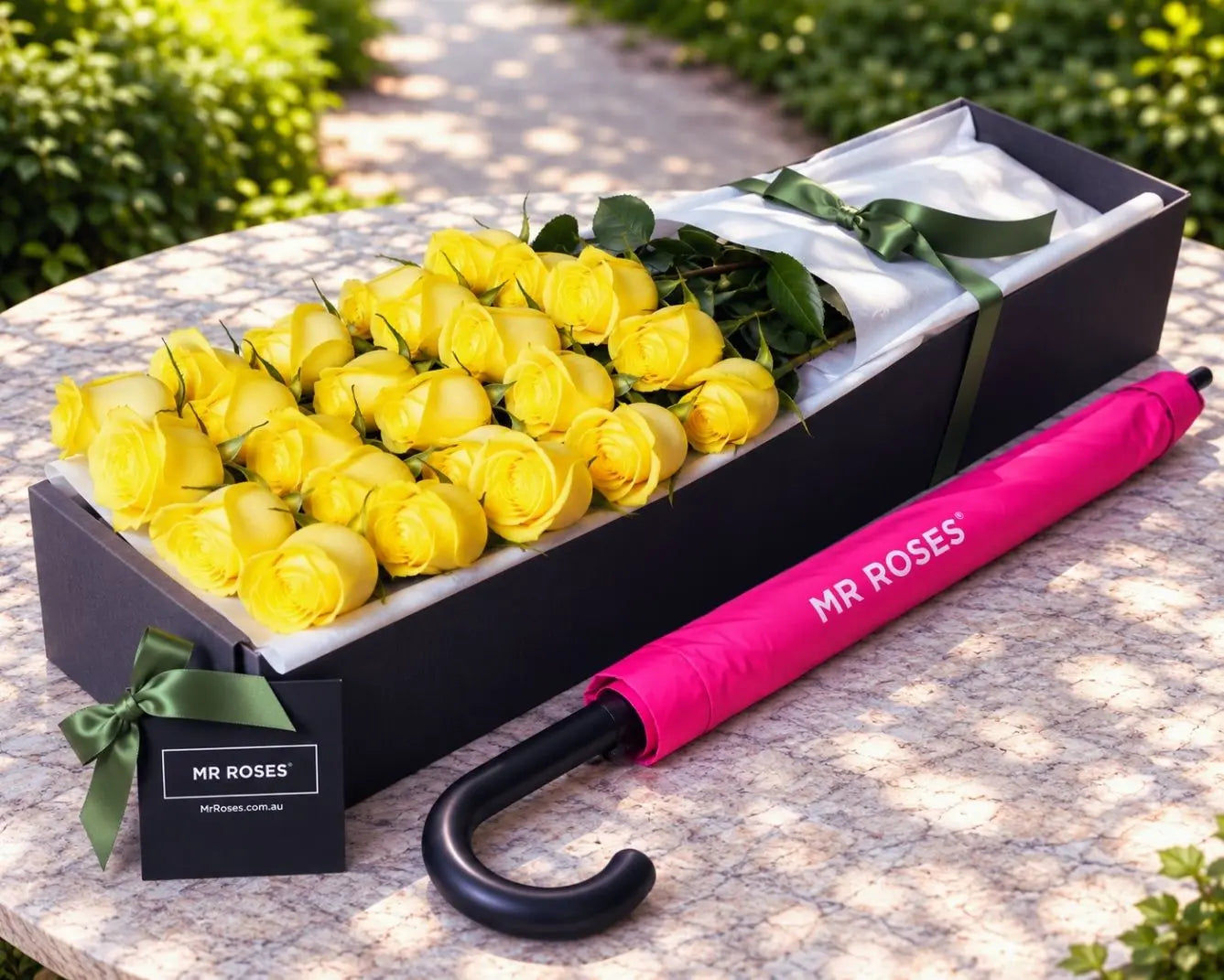 Yellow Roses & Umbrella