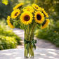 sunflowers in a vase