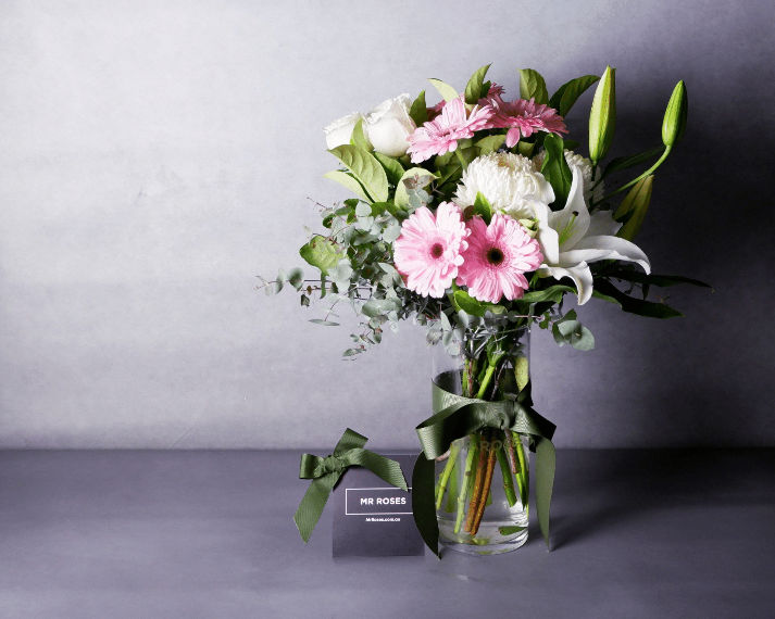 gerberas in oh my darling floral arrangement